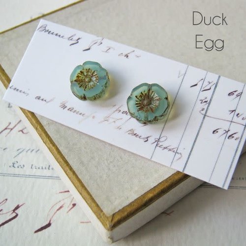 Judith Brown Bohemia Duck Egg stud earrings 27 Judith Brown Bohemia Duck Egg stud earrings 27