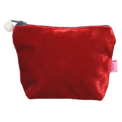 LUA Mini Velvet Purse Red 296 LUA Mini Velvet Purse Red 296