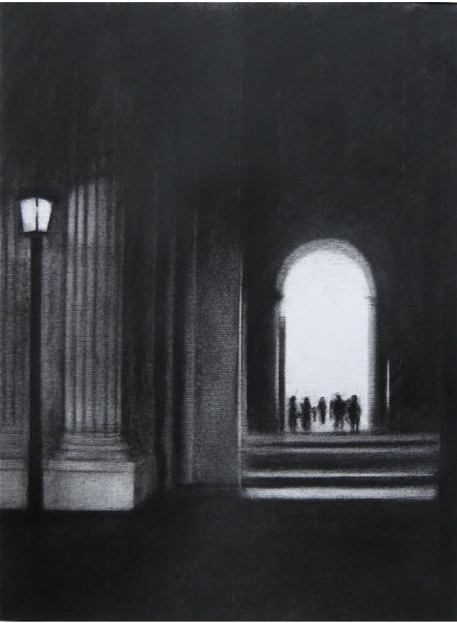 Louvre Lamp  Giclee Print Framed 028