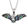 Bat Inlaid Paua shell necklace T392