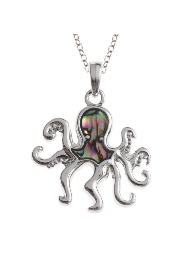 Octopus Paua Inlay Shell Halskette T302