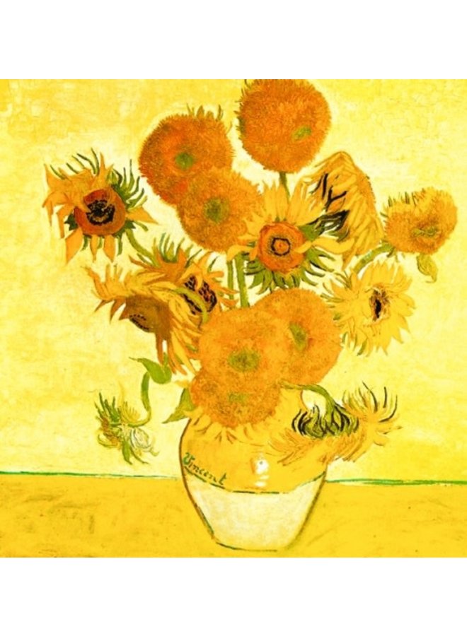 Sonnenblumen ny Van Gogh 140x140mm Karte
