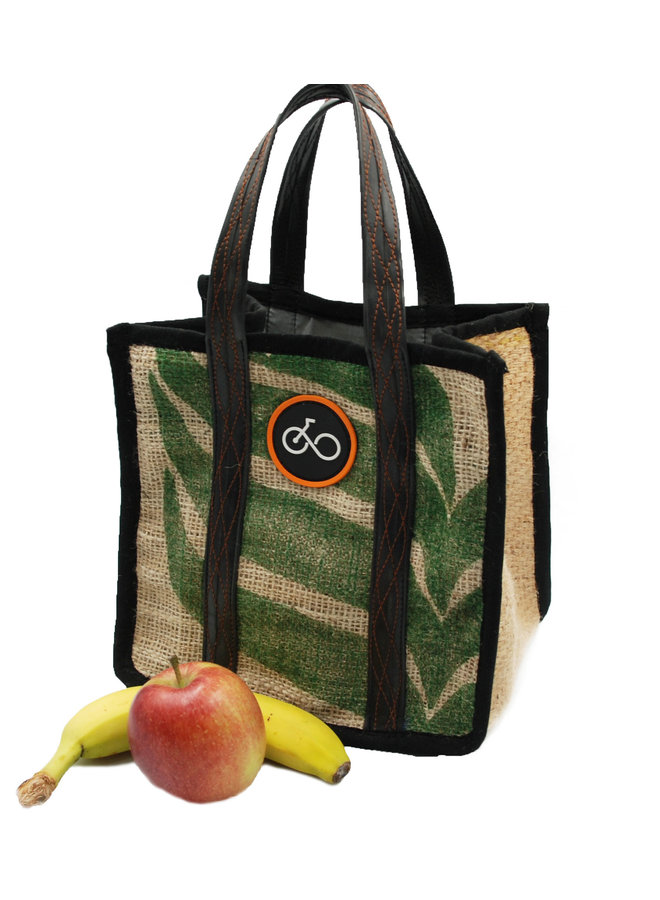 Recylced Coffe Sack & Inner Tube Lunch Bag
