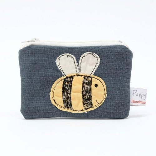 Poppy Treffry Bee Embroidered Coin Purse 01 Poppy Treffry Bee Embroidered Coin Purse 01