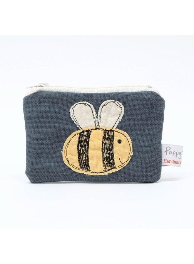 Bee Embroidered Coin Purse 01