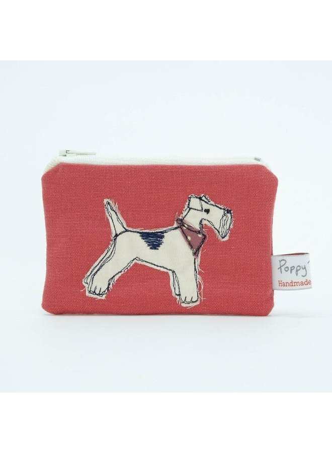 Fox Terrier Embroidered Coin Purse 06