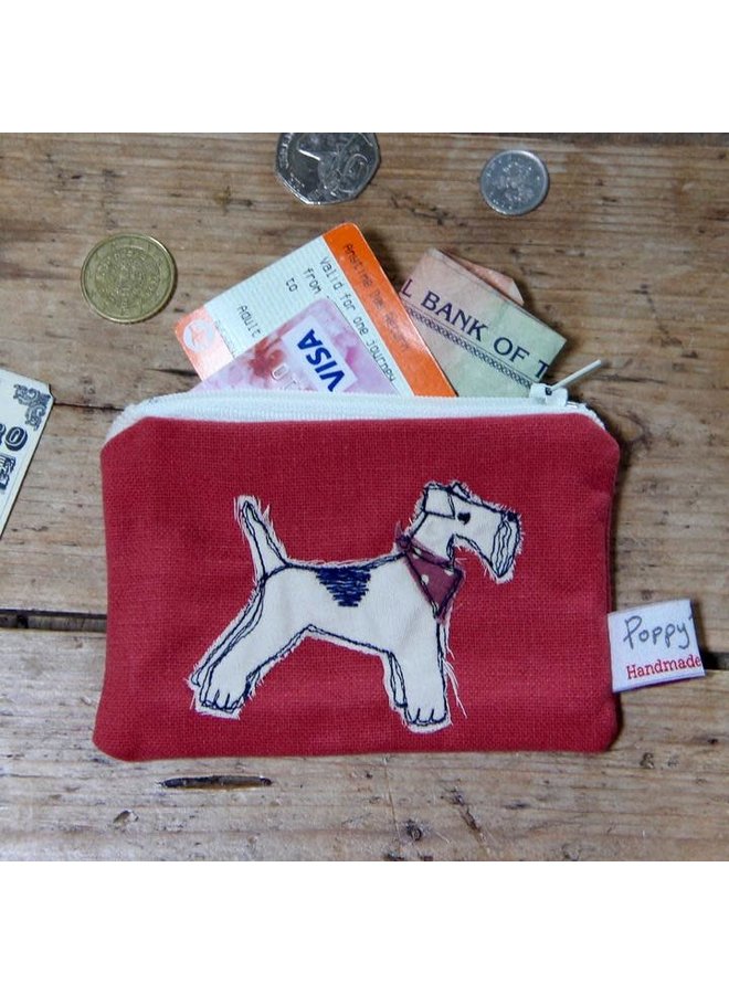 Fox Terrier Embroidered Coin Purse 06