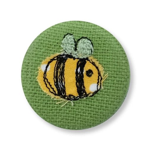 Poppy Treffry Bee embroidered badge / brooch 12 Poppy Treffry Bee embroidered badge / brooch 12