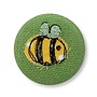 Insignia bordada de abeja / broche 12