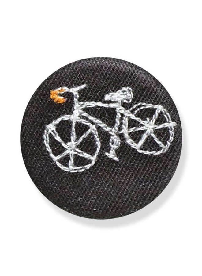 Bike embroidered  badge / brooch 14