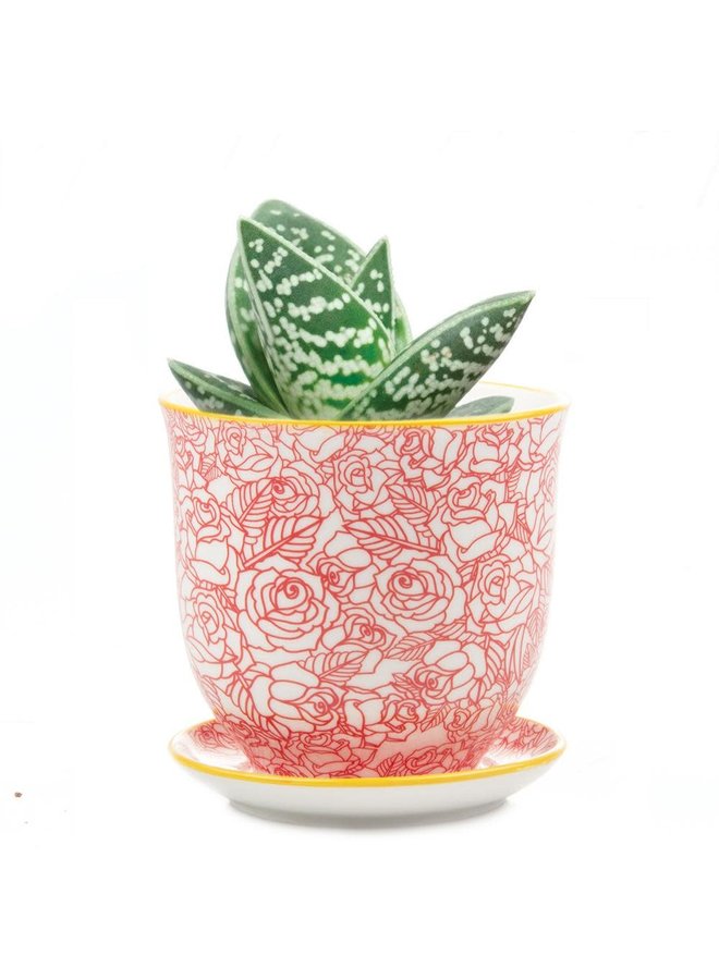 Red Rose  Liberte ceramic mini planters 002