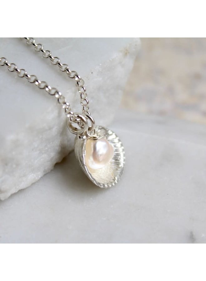 Серебряное колье Venus Shell and Pearl 52