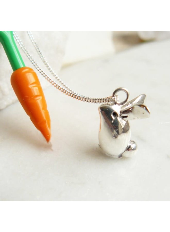 Bunny Rabbit silver necklace 58