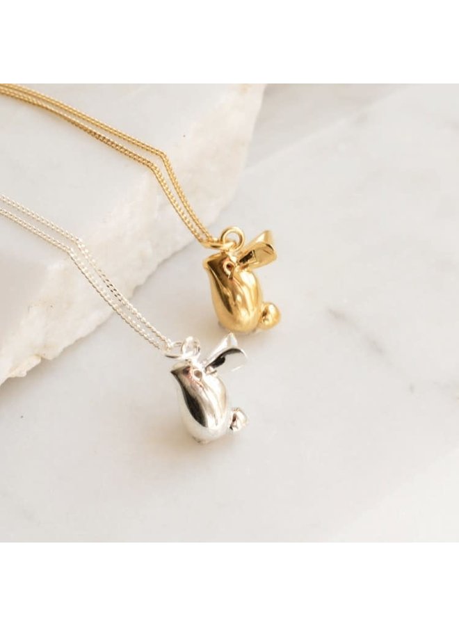 Bunny Rabbit silver necklace 58