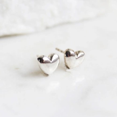 Lime Tree Design Heart stud silver earrings 68 Lime Tree Design Heart stud silver earrings 68
