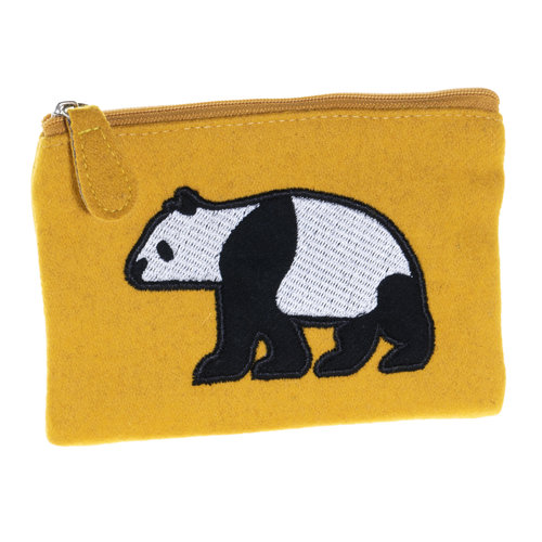 Just Trade Panda Applique Felt Purse 36 Just Trade Panda Applique Felt Purse 36