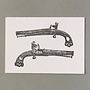 Pistols hand crafted letterpress card