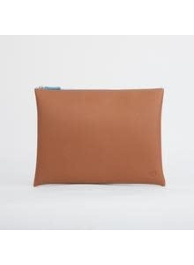 Tan Large zip pouch  025