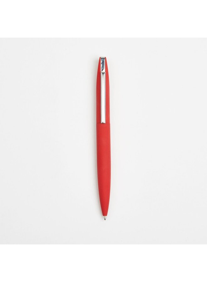 Twist action ball pen red in gift tube 018