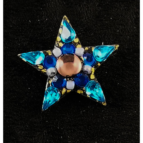 Annie Sherburne Broche vintage Blue Star 169 Annie Sherburne Broche vintage Blue Star 169