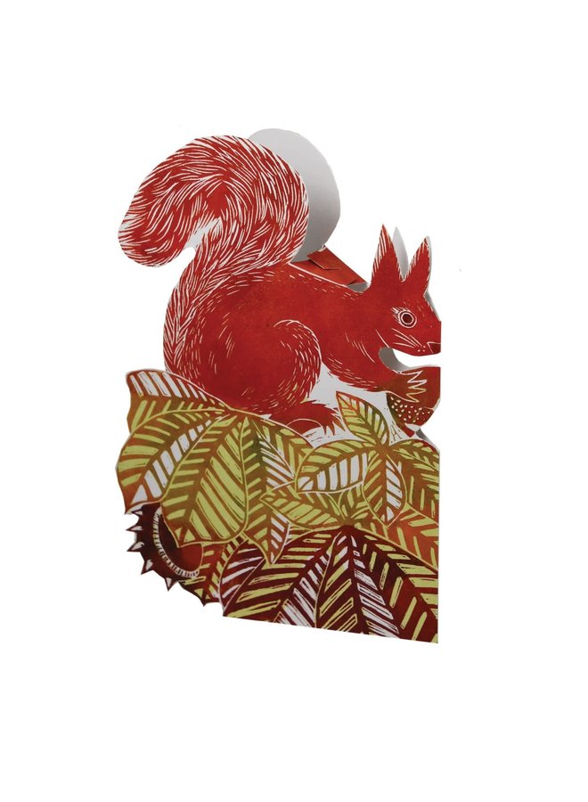 Chestnut Squirrel  3D card