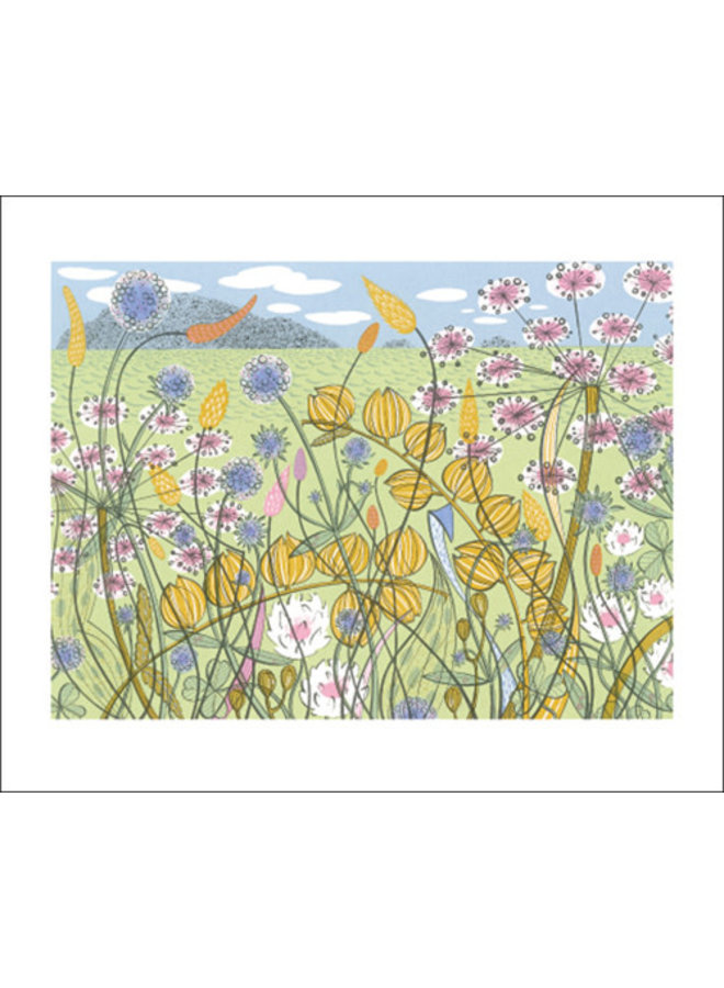 Machair card by Angie Lewin