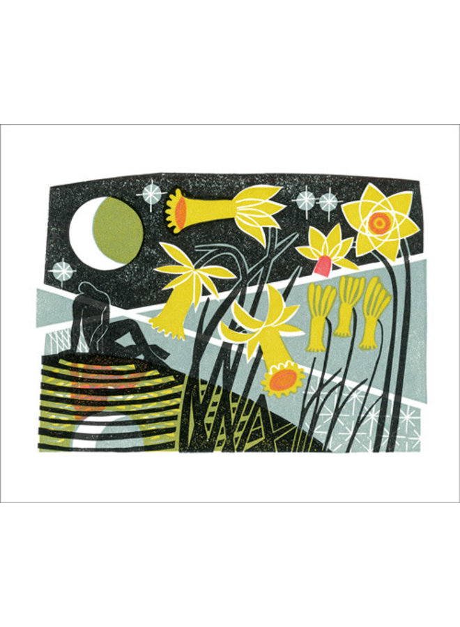 Narcissus card by Clare Curtis