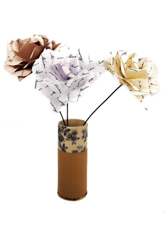 Muttertag Spezialpapier Blume Flieder 40