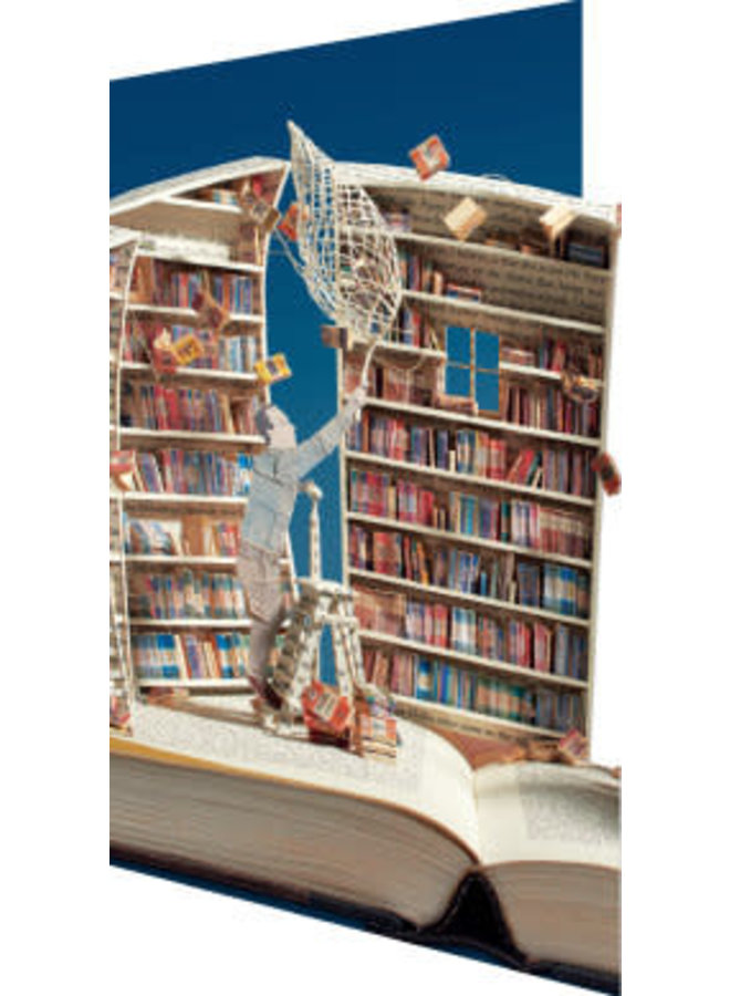 The Book Collector 3D Card