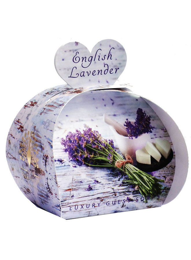 Engelsk Lavender Luxury x3 Mini Gästtvål