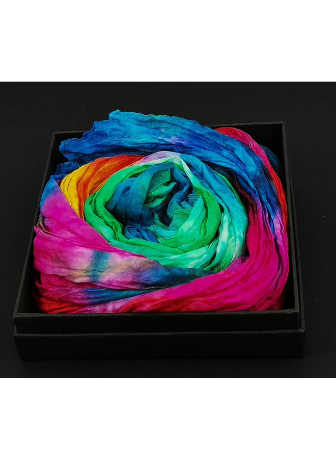 Papagei Crinkle Seidenschal Boxed