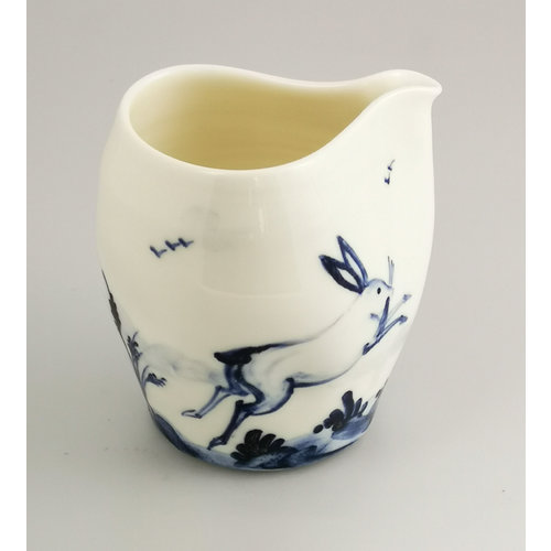 Mia Sarosi Hares porcelain hand painted pouring jug 040 Mia Sarosi Hares porcelain hand painted pouring jug 040