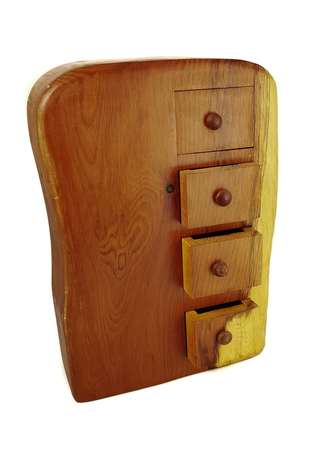 Yew Tree Tower Box 4 drawer with 4 secret drawers 14