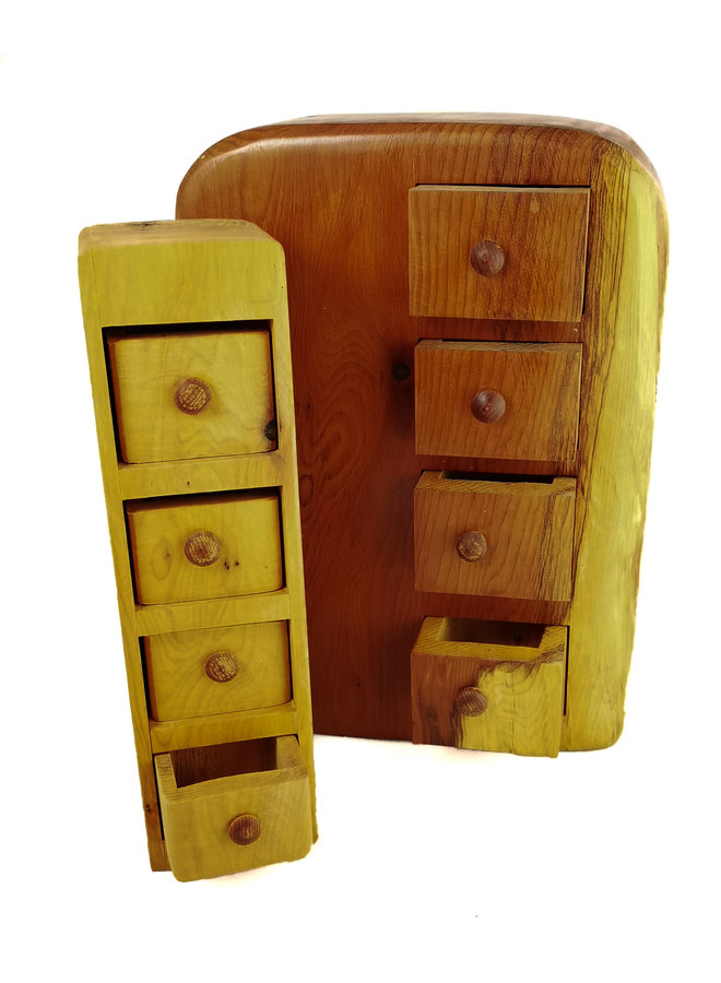 Yew Tree Tower Box 4 drawer with 4 secret drawers 14