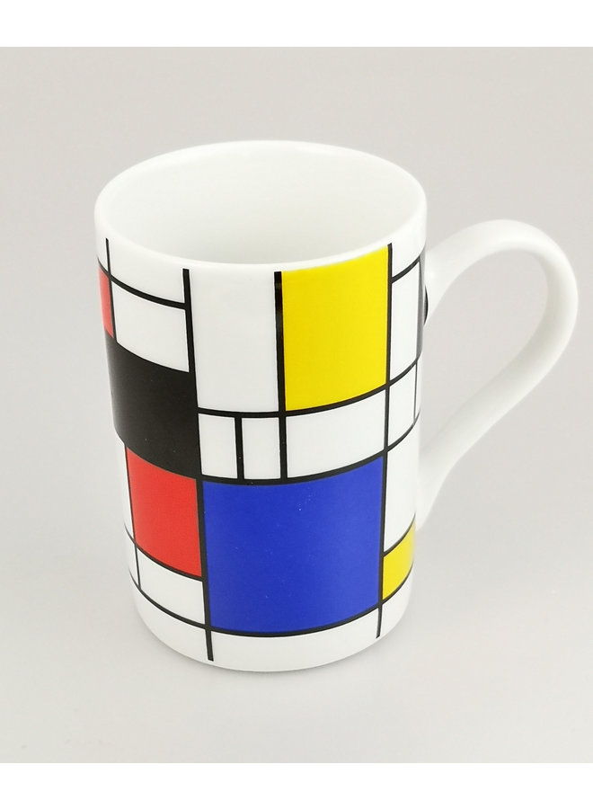Mondrian hommage slim mug