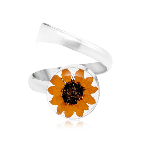 Shrieking Violet Sonnenblumen verstellbarer Ring Silber 118 Shrieking Violet Sonnenblumen verstellbarer Ring Silber 118