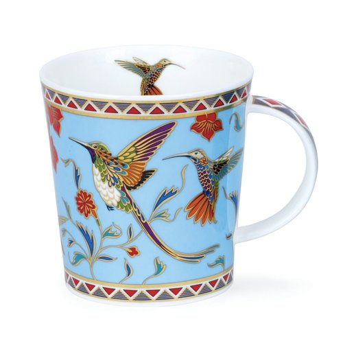 Dunoon Ceramics Taza azul exótica de los pájaros Zayna de David Broadhurst 74 Dunoon Ceramics Taza azul exótica de los pájaros Zayna de David Broadhurst 74