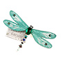 Dragonfly jewelled brooch turquoise 079