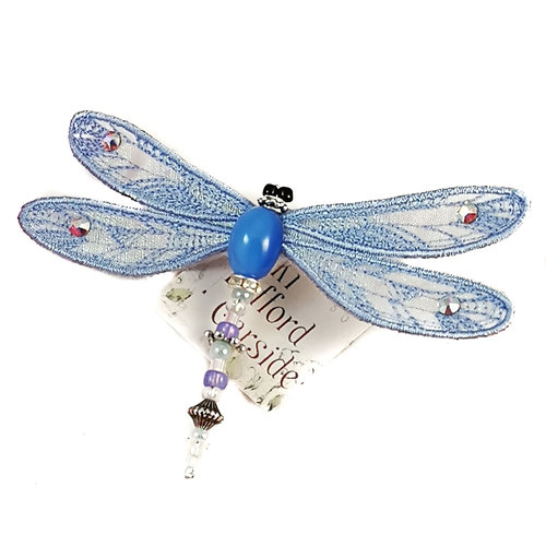 Vikki Lafford Garside Libelle juwelen broche lichtblauw 080 Vikki Lafford Garside Libelle juwelen broche lichtblauw 080