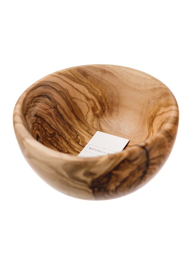 Olive Wood Rounded serving bowl 039