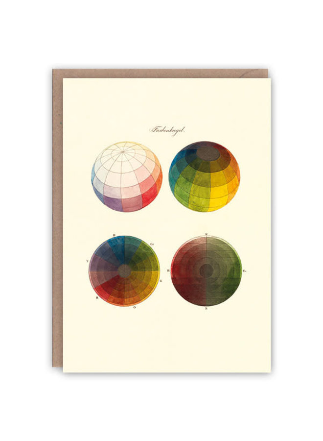 Tarjeta de libro de patrón de esferas de color