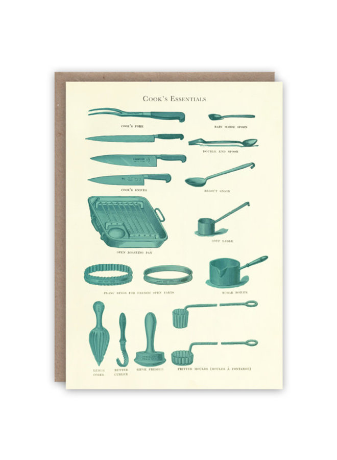 Tarjeta de libro de patrones Cooking Essentials
