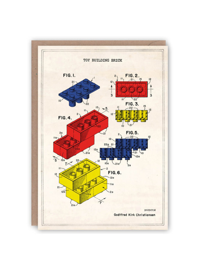 Lego  pattern book card