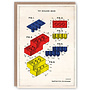 Carte de livre motif Lego