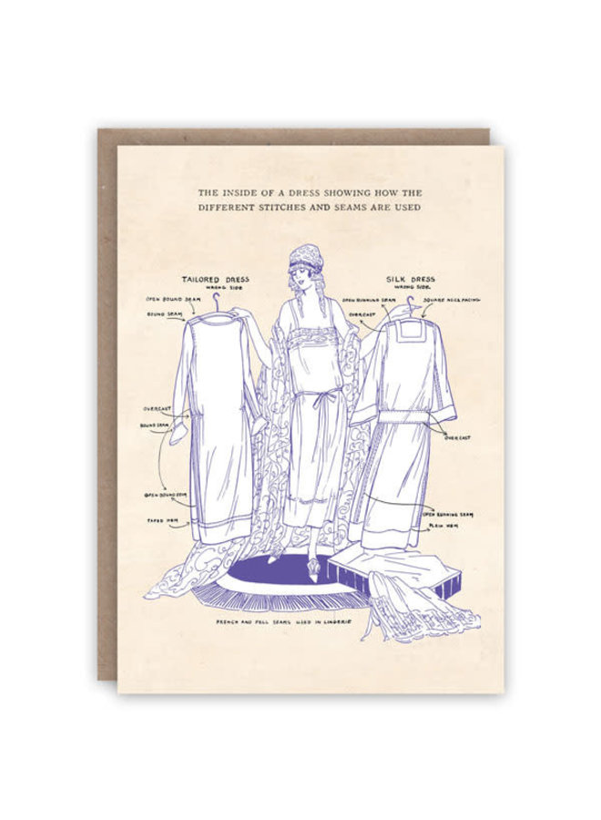 L'intérieur d'une carte livre Dresspattern