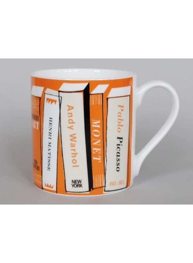 Kunstbücher große Tasse Orange