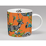 Menagerie Deer große orange Tasse 07