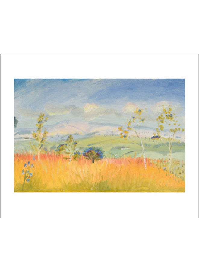 Bright Autumn Sky card by Winifred Nicholson