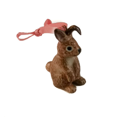 And Mary Brown Bunny Sitting Charme handbemalt 096 And Mary Brown Bunny Sitting Charme handbemalt 096