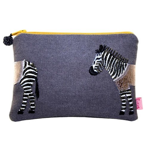 LUA Zebra appliqued coin purse Grey 435 LUA Zebra appliqued coin purse Grey 435